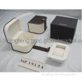 Class black and white leather cardboard Watch box